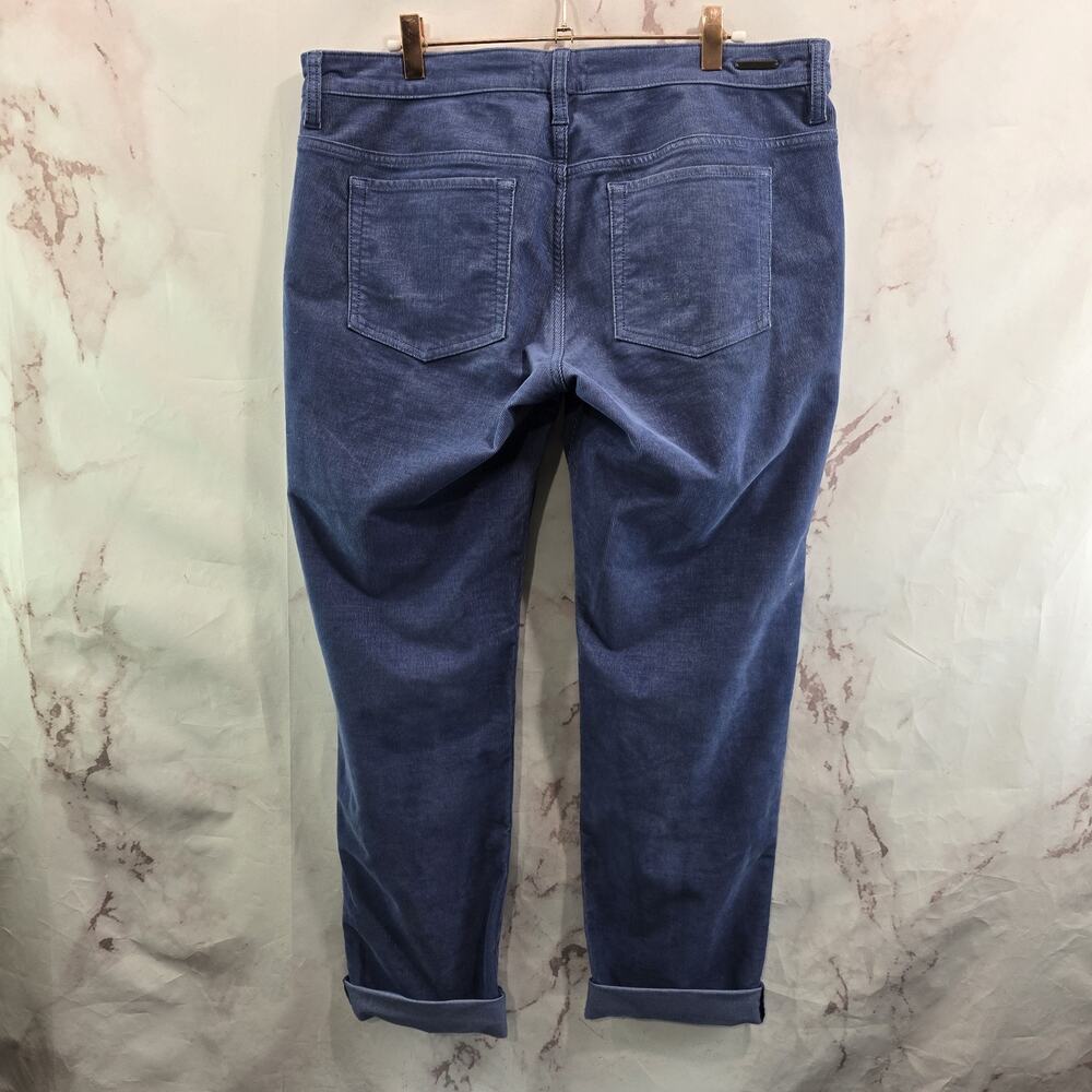 Carve Designs Pants Womens 12 Light Blue Corduroy High Rise Raw Hem Carson
